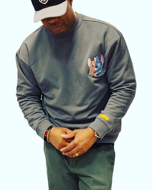 Men  apparel with Rabbit Hug Polo sweater street wear